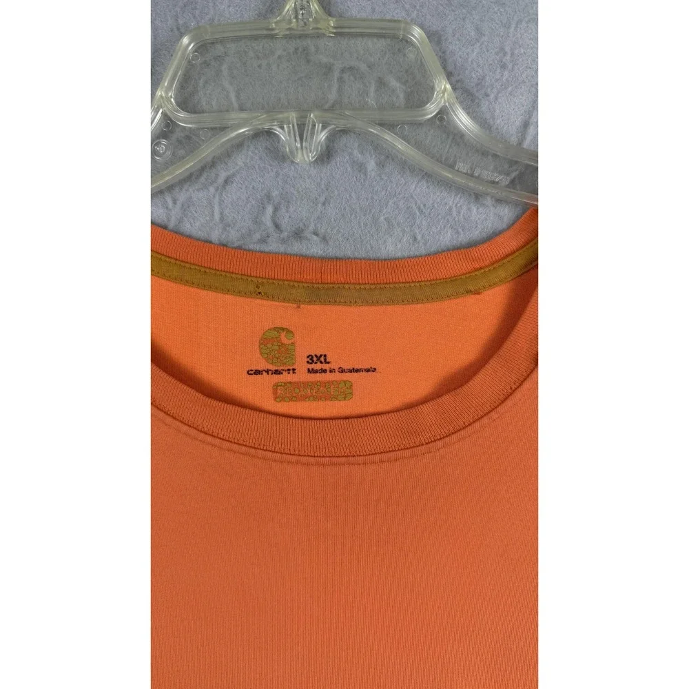 Carhartt Shirt Mens‎ 3XL Orange Pocket Workwear Short Sleeve Heavyweight